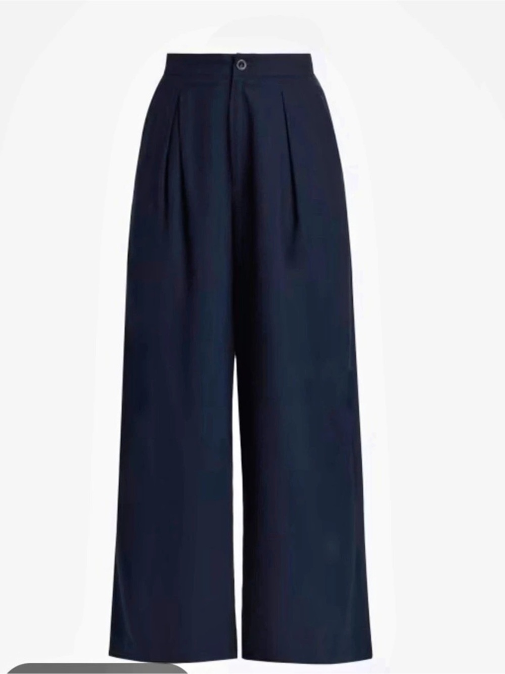 JENNI KAYNE silk wide leg trouser navy size 6